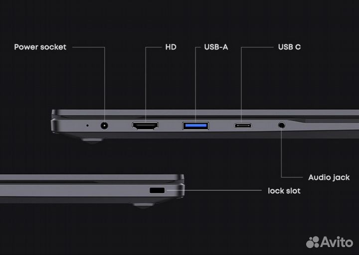 Ноутбук Новый 16/512гб Intel N100 Win11 гарантия