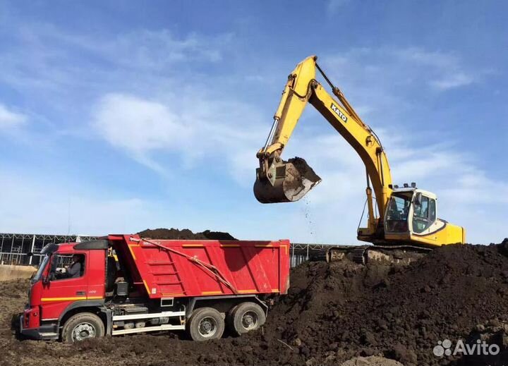 Плодородный грунт Земля самосвалом 30 тонн