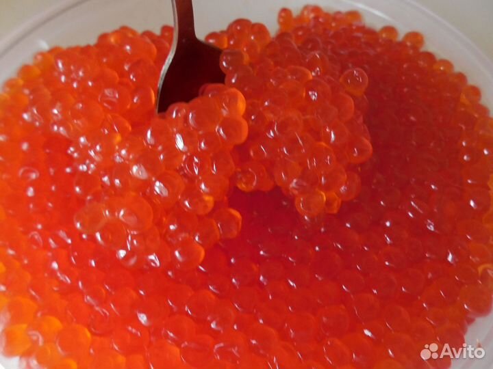 Морепродукты.Икра красная кеты