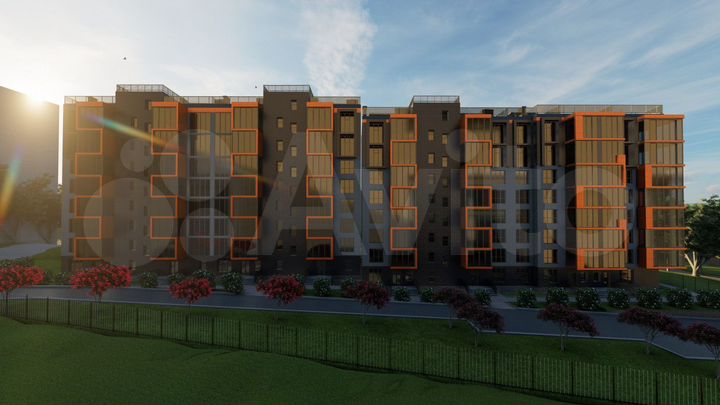 1-к. квартира, 61,5 м², 6/8 эт.