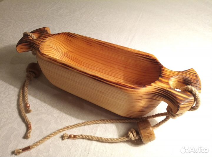 Конфетница, менажница, поднос, посуда из дерева