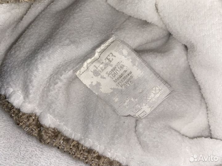 Шапка + снуд женский теплый