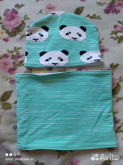 Комплект шапка и снуд