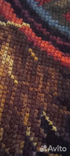 Вышивка крестом бык в шляпе