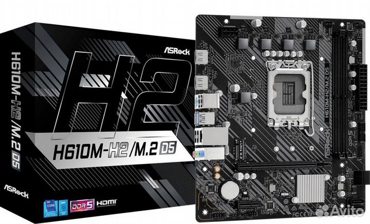 Материнская плата Asrock H610M-H2/M.2 D5 Soc-1700