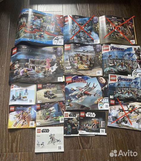 Lego Star Wars и Marvel коробки