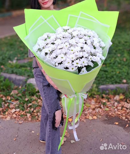 Букет гигант из ромашек (хризантемы)