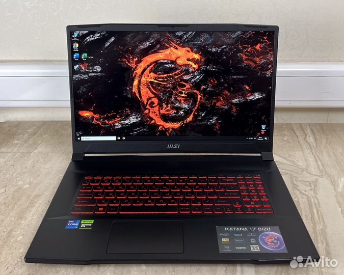 Игровой MSI Katana 17 (i7-12650H/ RTX 3050/ 16 гб)