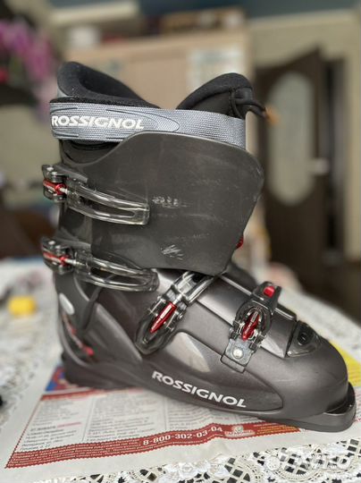 Лыжи +ботинки горнолыжные 29,5р +очки + сумка