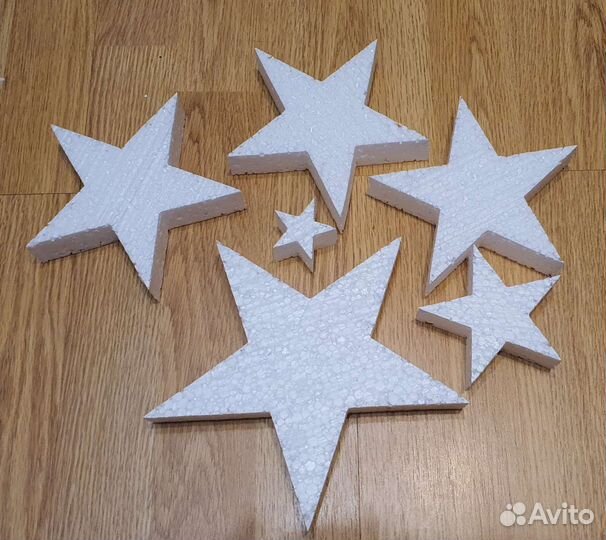 Цветы и звезды из пенопласта