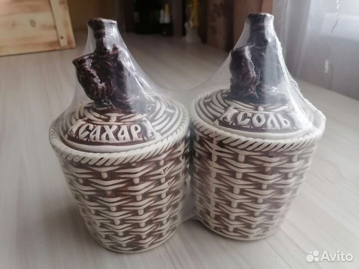 Набор банок для специй Скопинская керамика