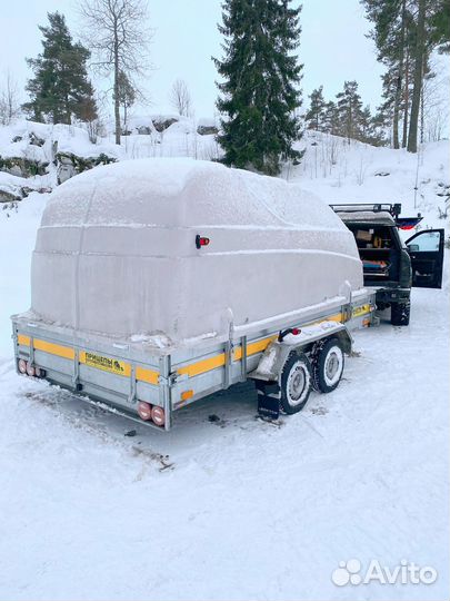 Прицеп легковой для двух снегоходов