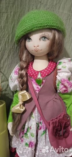 Текстильная интерьерная Кукла ручной работы