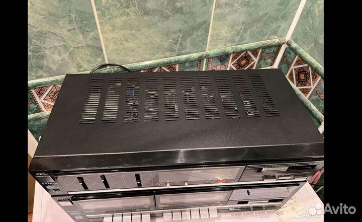 Усилитель + двухкассетная дека Sanyо made in Japan