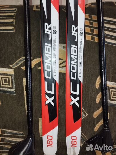 Беговые лыжи с палками