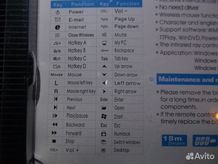 Пульт ду для ноутбука и пк (новый)
