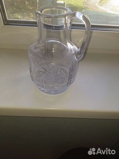 Хрустальный кувшин,советский тяжёлый