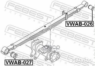 Сайлентблок рессоры volkswagen amarok 2010- BR