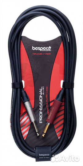 Кабель гитарный Bespeco NC600SL 6 m (прямой/прямой