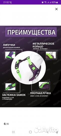 Шлейка для крупных собак