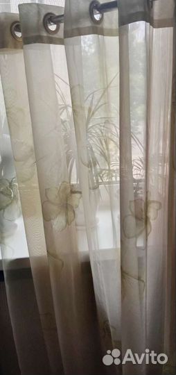 Комплект Шторы/вуаль - 2шт В.2,5 м*2 м+2м