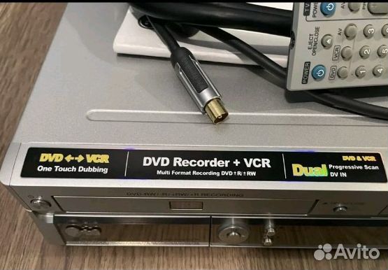 Дуэт DVD+VHS рекордер LG, запись на диск, новый