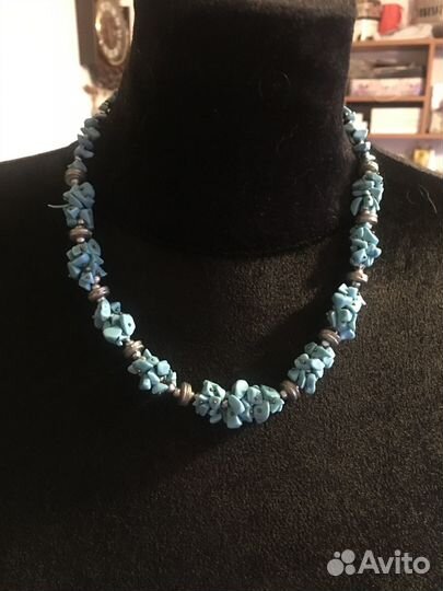 Колье из бирюзы