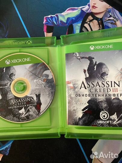 Диск Assasin's creed III 3 Remastered на xbox ONE