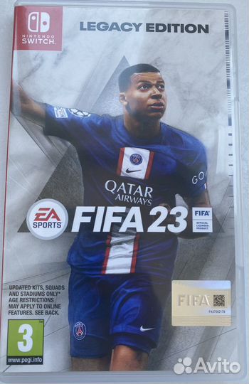 Картридж для nintendo switch FIFA 23