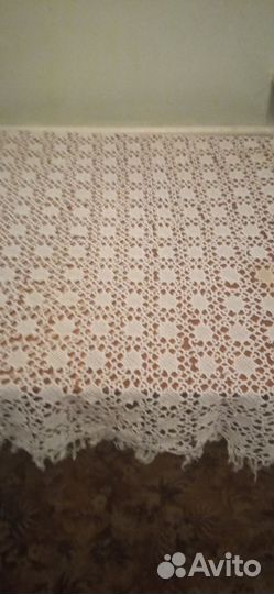 Скатерть вязаная крючком времён СССР