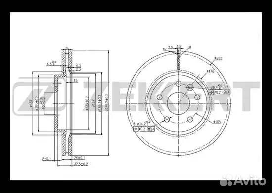 Диск тормозной передний 15