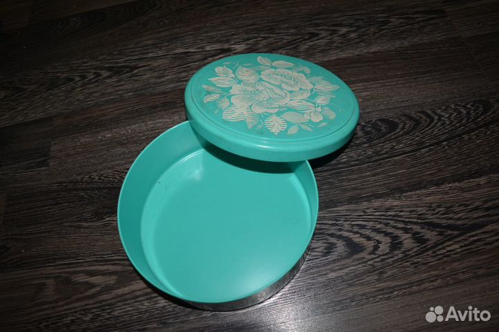 Коробка, шкатулка СССР карболит цветы