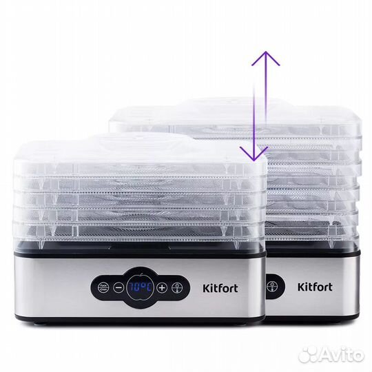 Сушилка для фруктов и овощей Kitfort KT-1914, черн