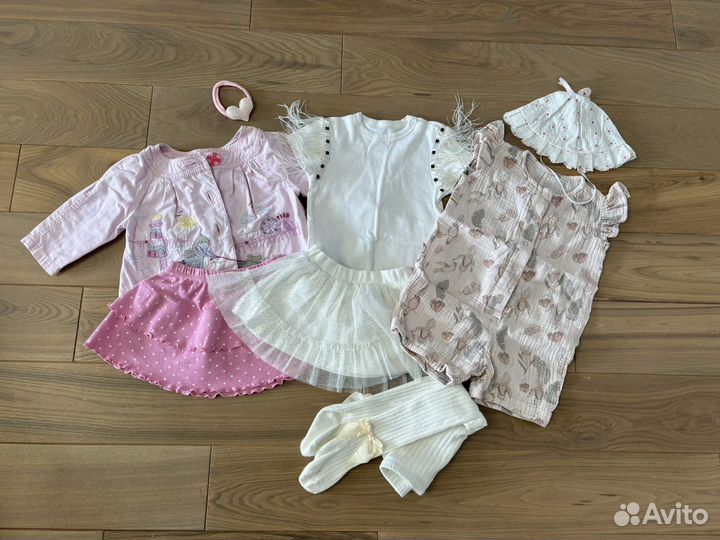 Пакет нарядных вещей для девочки 68-74