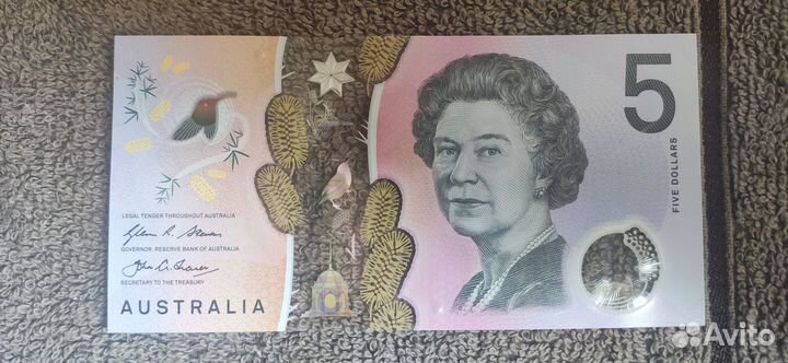 Банкнота 5 долларов Австралии