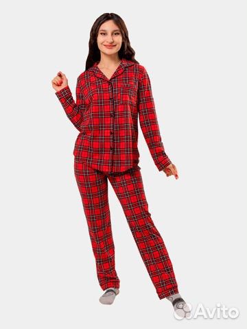 Пижама женская в клетку