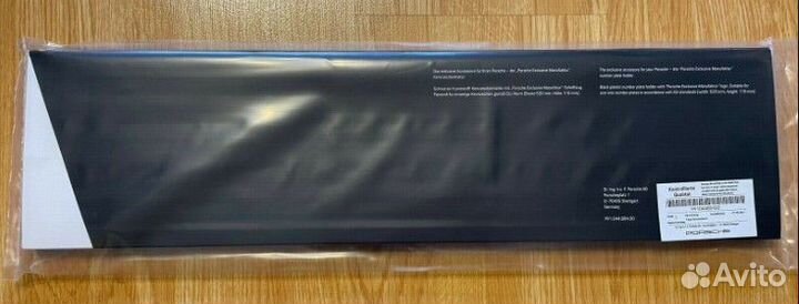 Рамка номера Porsche Exclusive Manufaktur Оригинал