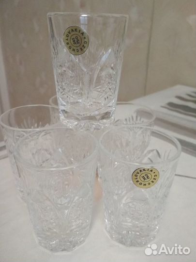 Стопки Bohemia,салатники хрустальные новые