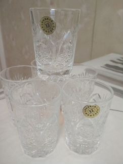 Стопки Bohemia,салатники хрустальные новые