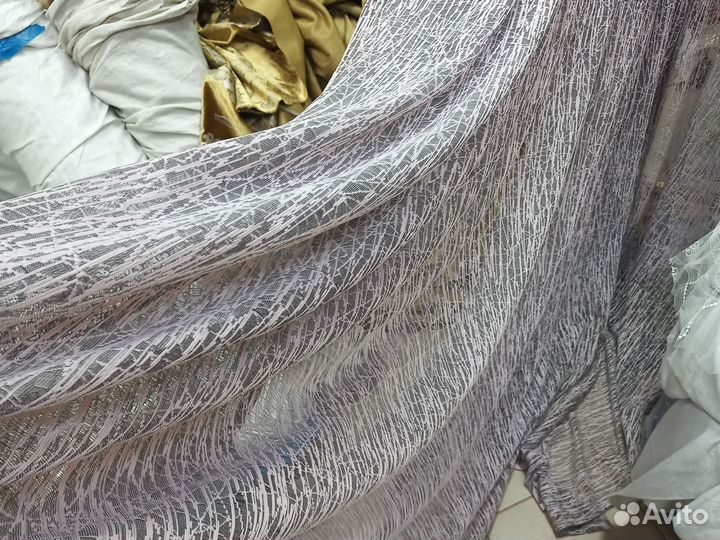 Тюль жаккард