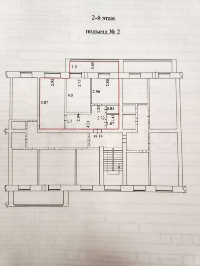 2-к. квартира, 48,8 м², 2/4 эт.