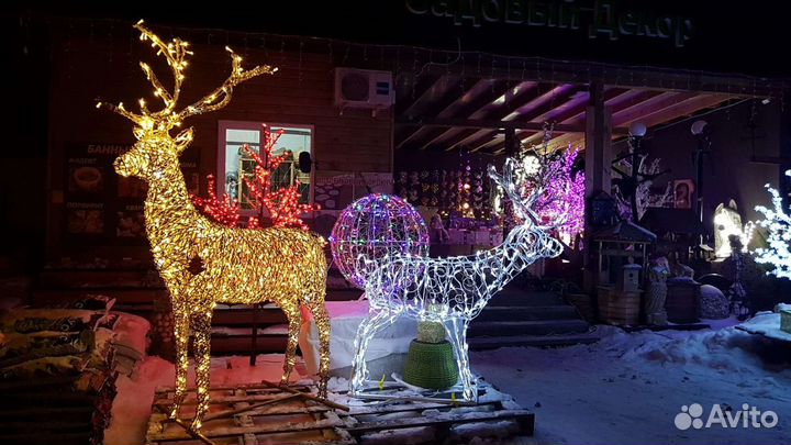 Новогодние световые фигуры
