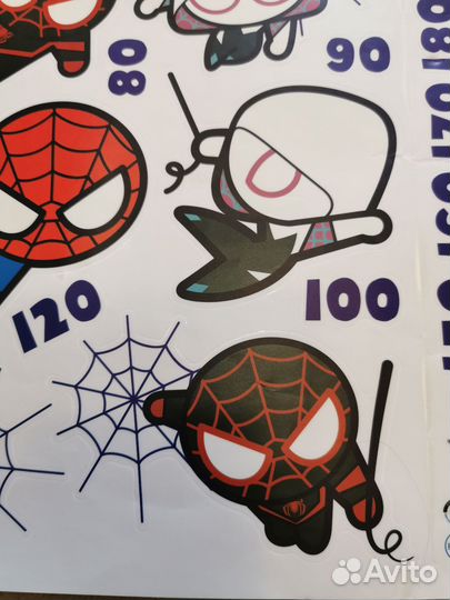 Наклейка - ростомер, Человек - Паук