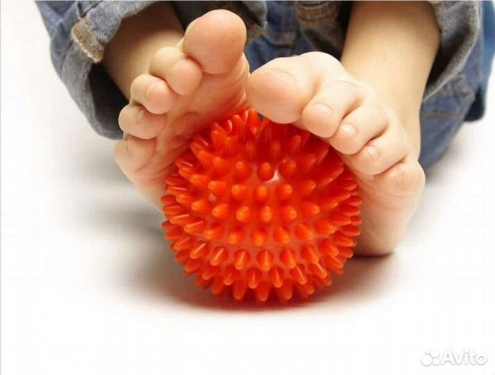 Мяч массажный ортосила Мяч 9 см красный