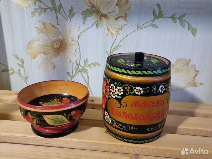 Посуда деревянная хохлома