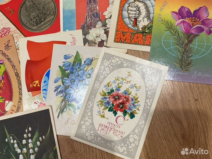 Открытки советские СССР почтовые карточки