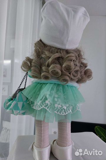 Интерьерная текстильная кукла ручной работы