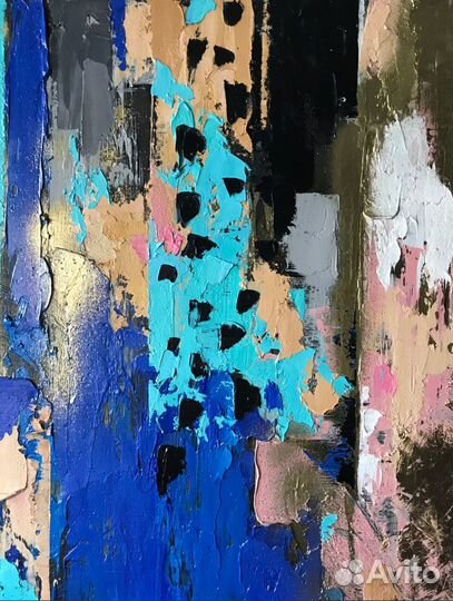 Картина интерьерная абстракция 100 на 70 см