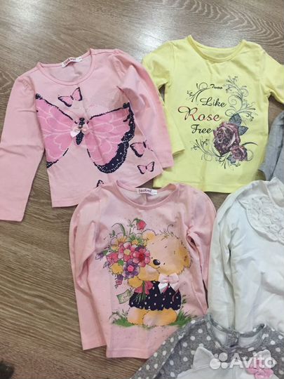 Вещи пакетом -лонги, платья (98-104)