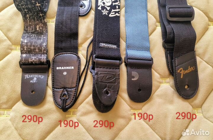 Ремень для гитары, бас гитары, fender, dunlop